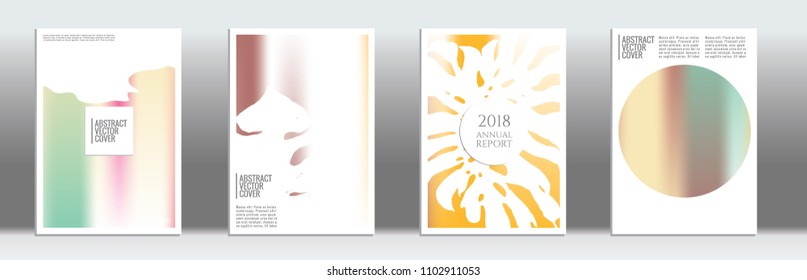Cover design template. Notebook exotic layout. Background for corporate annual report, poster, magazine first page. Minimal leaflet, business flyer. Promotion concept card. A4 flat abstract art