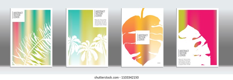 Cover design template. Notebook exotic layout. Backdrop for corporate annual report, poster, magazine first page. Minimal leaflet, business flyer. Promotion concept card. A4 flat abstract art