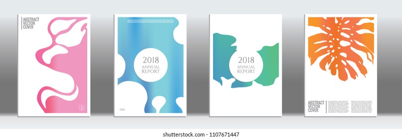 Cover design template. Notebook exotic layout. Background for corporate annual report, poster, magazine first page. Minimal leaflet, business flyer. Promotion concept card. A4 flat abstract art