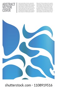 Cover design template. Notebook exotic layout. Background for corporate annual report, poster, magazine first page. Minimal leaflet, business flyer. Promotion concept card. A4 flat abstract cover