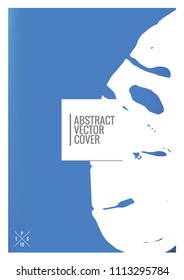 Cover design template. Notebook exotic layout. Background for corporate annual report, poster, magazine first page. Minimal leaflet, business flyer. Promotion concept card. A4 flat geometric cover