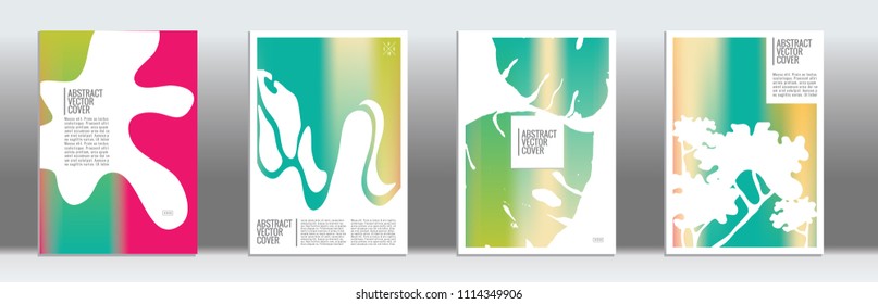 Cover design template. Notebook exotic layout. Backdrop for corporate annual report, poster, magazine first page. Minimal leaflet, business flyer. Promotion concept card. A4 flat abstract art