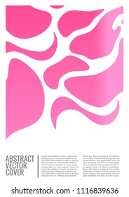 Cover design template. Notebook exotic layout. Backdrop for corporate annual report, poster, magazine first page. Minimal leaflet, business flyer. Promotion concept card. A4 flat abstract cover