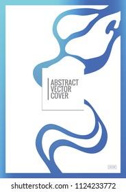 Cover design template. Notebook exotic layout. Background for corporate annual report, poster, magazine first page. Minimal leaflet, business flyer. Promotion concept card. A4 flat geometric cover