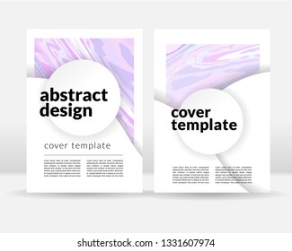 Cover design template. Paper cut  concept