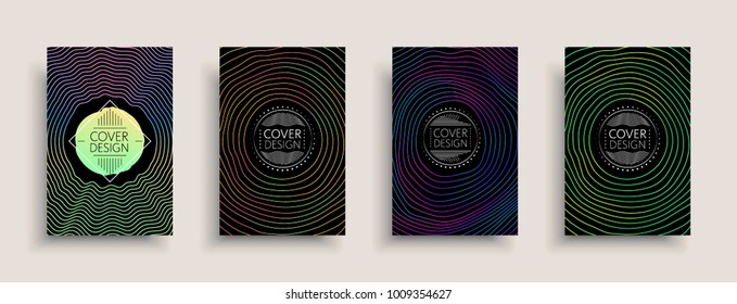 Cover design template, set with abstract fluid colors. Business modern A4 page layout. Colorful vector covers for branding, book, poster, banner, catalog,report,document or any pages.Blank text space.