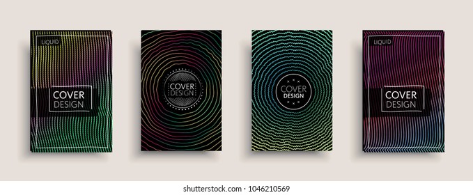 Cover design template, set with abstract fluid colors. Business modern A4 page layout. Colorful vector covers for branding, book, poster, banner, catalog,report,document or any pages.Blank text space