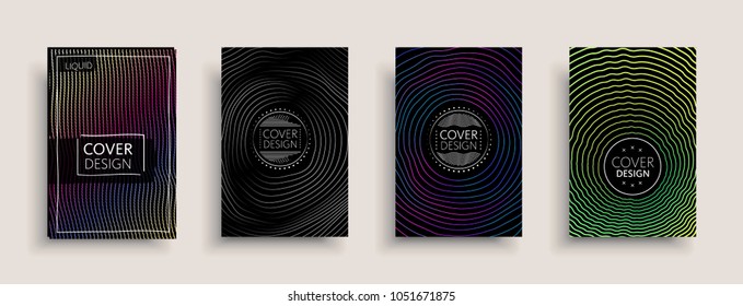 Cover design template, set with abstract fluid colors. Business modern A4 page layout. Colorful vector covers for branding, book, poster, banner, catalog,report,document or any pages.Blank text space