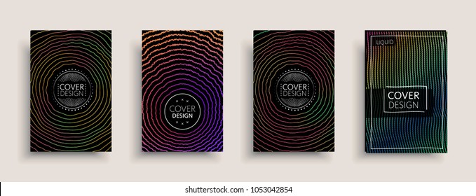 Cover design template, set with abstract fluid colors. Business modern A4 page layout. Colorful vector covers for branding, book, poster, banner, catalog,report,document or any pages.Blank text space