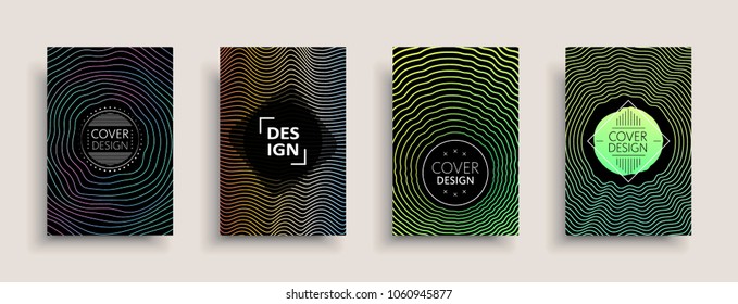 Cover design template, set with abstract fluid colors. Business modern A4 page layout. Colorful vector covers for branding, book, poster, banner, catalog,report,document or any pages.Blank text space