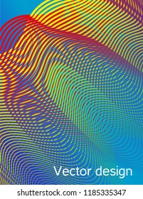 Cover design template set with abstract lines modern different color gradient style on background for decoration presentation, brochure, catalog, poster, book, magazine etc. Vector Illustration.