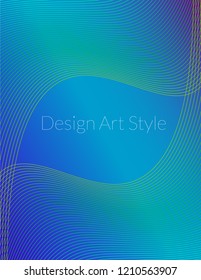 Cover design template set with abstract lines modern different color gradient style on background for decoration presentation, brochure, catalog, poster, book, magazine etc. Vector Illustration.