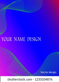 Cover design template set with abstract lines modern different color gradient style on background for decoration presentation, brochure, catalog, poster, book, magazine etc. Vector Illustration.