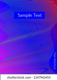 Cover design template set with abstract lines modern different color gradient style on background for decoration presentation, brochure, catalog, poster, book, magazine etc. Vector Illustration.
