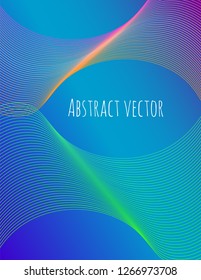 Cover design template set with abstract lines modern different color gradient style on background for decoration presentation, brochure, catalog, poster, book, magazine etc. Vector Illustration.
