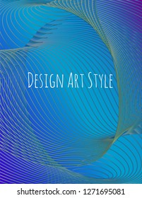 Cover design template set with abstract lines modern different color gradient style on background for decoration presentation, brochure, catalog, poster, book, magazine etc. Vector Illustration.