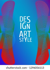 Cover design template set with abstract lines modern different color gradient style on background for decoration presentation, brochure, catalog, poster, book, magazine etc. Vector Illustration.