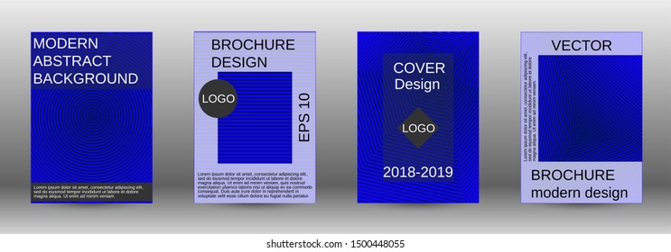 Cover design template set. Abstract cover. Positive design template. Creative backgrounds with abstract gradient linear waves to create a fashionable  banner, poster.