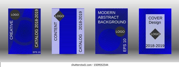 Cover design template set. Abstract cover. Positive design template. Creative backgrounds with abstract gradient linear waves to create a fashionable  banner, poster.