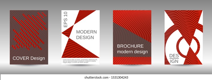 Cover design template set. Abstract cover. Positive design template. Creative backgrounds with abstract gradient linear waves to create a fashionable  banner, poster.