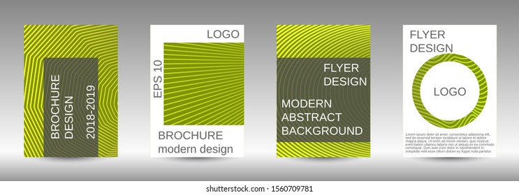 Cover design template set. Abstract cover. Positive design template. Creative backgrounds with abstract gradient linear waves to create a fashionable  banner, poster.