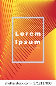 Cover design template set with abstract lines modern different color gradient style on background for decoration presentation, brochure, catalog, poster, book, magazine etc.
