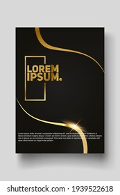 Cover design template set with abstract lines modern different color gradient style on background for decoration presentation, brochure, catalog, poster, book, magazine etc. Vector Illustration