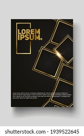 Cover design template set with abstract lines modern different color gradient style on background for decoration presentation, brochure, catalog, poster, book, magazine etc. Vector Illustration
