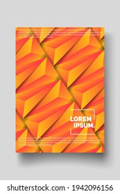 Cover design template set with abstract lines modern different color gradient style on background for decoration presentation, brochure, catalog, poster, book, magazine etc. Vector Illustration