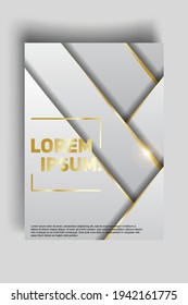 Cover design template set with abstract lines modern different color gradient style on background for decoration presentation, brochure, catalog, poster, book, magazine etc. Vector Illustration