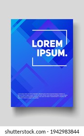 Cover design template set with abstract lines modern different color gradient style on background for decoration presentation, brochure, catalog, poster, book, magazine etc. Vector Illustration