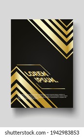 Cover design template set with abstract lines modern different color gradient style on background for decoration presentation, brochure, catalog, poster, book, magazine etc. Vector Illustration