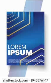 Cover design template set with abstract lines modern different color gradient style on background for decoration presentation, brochure, catalog, poster, book, magazine etc. Vector Illustration