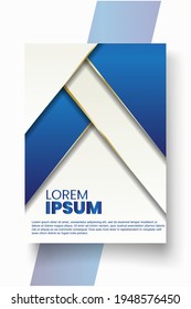 Cover design template set with abstract lines modern different color gradient style on background for decoration presentation, brochure, catalog, poster, book, magazine etc. Vector Illustration