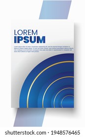 Cover design template set with abstract lines modern different color gradient style on background for decoration presentation, brochure, catalog, poster, book, magazine etc. Vector Illustration