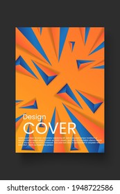 Cover design template set with abstract lines modern different color gradient style on background for decoration presentation, brochure, catalog, poster, book, magazine etc. Vector Illustration