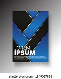 Cover design template set with abstract lines modern different color gradient style on background for decoration presentation, brochure, catalog, poster, book, magazine etc. Vector Illustration