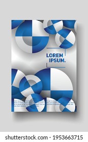 Cover design template set with abstract lines modern different color gradient style on background for decoration presentation, brochure, catalog, poster, book, magazine etc. Vector Illustration