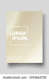 Cover design template set with abstract lines modern different color gradient style on background for decoration presentation, brochure, catalog, poster, book, magazine etc. Vector Illustration