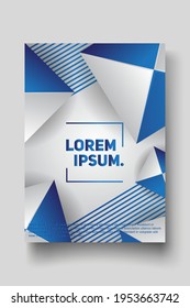 Cover design template set with abstract lines modern different color gradient style on background for decoration presentation, brochure, catalog, poster, book, magazine etc. Vector Illustration