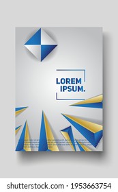 Cover design template set with abstract lines modern different color gradient style on background for decoration presentation, brochure, catalog, poster, book, magazine etc. Vector Illustration