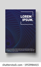 Cover design template set with abstract lines modern different color gradient style on background for decoration presentation, brochure, catalog, poster, book, magazine etc. Vector Illustration