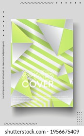 Cover design template set with abstract lines modern different color gradient style on background for decoration presentation, brochure, catalog, poster, book, magazine etc. Vector Illustration
