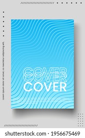 Cover design template set with abstract lines modern different color gradient style on background for decoration presentation, brochure, catalog, poster, book, magazine etc. Vector Illustration