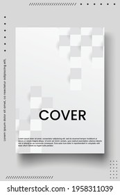 Cover design template set with abstract lines modern different color gradient style on background for decoration presentation, brochure, catalog, poster, book, magazine etc. Vector Illustration