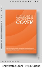 Cover design template set with abstract lines modern different color gradient style on background for decoration presentation, brochure, catalog, poster, book, magazine etc. Vector Illustration
