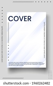 Cover design template set with abstract lines modern different color gradient style on background for decoration presentation, brochure, catalog, poster, book, magazine etc. Vector Illustration