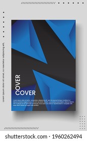 Cover design template set with abstract lines modern different color gradient style on background for decoration presentation, brochure, catalog, poster, book, magazine etc. Vector Illustration
