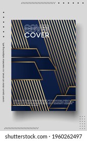 Cover design template set with abstract lines modern different color gradient style on background for decoration presentation, brochure, catalog, poster, book, magazine etc. Vector Illustration