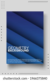 Plantilla de diseño de portada con líneas abstractas estilo moderno de gradiente de color diferente en el fondo para la presentación de decoración, folleto, catálogo, afiche, libro, revista, etc. Ilustración vectorial